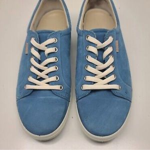 ECCO Women's Soft 7 Sneaker Blue Leather